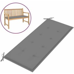 Gartenbank-Auflage Grau 120x50x3 cm Oxford-Gewebe Vidaxl Grau