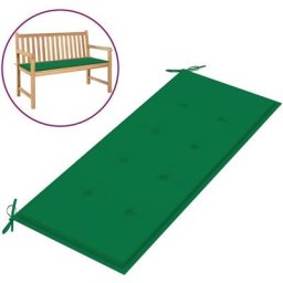 Gartenbank-Auflage Grün 120x50x3 cm Oxford-Gewebe Vidaxl Grün