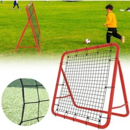 Fußball Rebounder Kickback Rückprallwand Netz, Solo Rebound Kick Trainer, für Übungen,