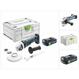 Agc 18-125 EB-Basic Akku Winkelschleifer 18 v 125 mm Brushless + 1x Akku 3,0 Ah + Systainer - ohne