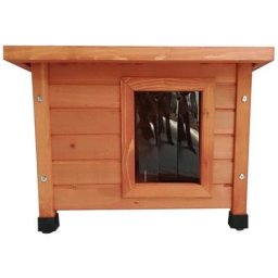 @pet - Outdoor-Katzenhaus xl 68,5x54x51,5 cm Holz Braun Braun