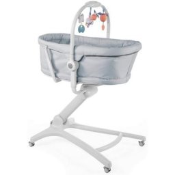 Chicco Kombihochstuhl Baby Hug 4 in 1, Grey, Stubenwagen, Liegesessel, Hochstuhl und erster Stuhl in Einem!