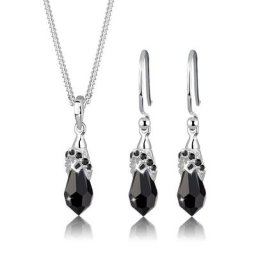 Elli Schmuckset Kristalle 925 Sterling Silber