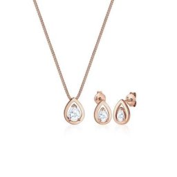 Elli Schmuckset Tropfen Drop Zirkonia Klassik 925 Sterling Silber
