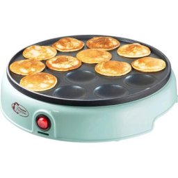 bestron Poffertjes-Maker APFM700SDM, 800 W, Retro Design, mit Antihaftbeschichtung