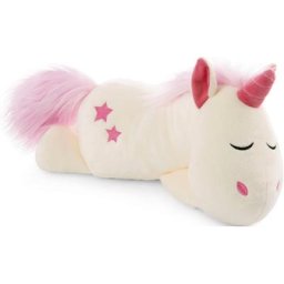 Nici Kuscheltier Theodor & Friends, Schlafeinhorn Theodor, 36 cm, liegend, enthält recyceltes Material (Global Recycled Standard)