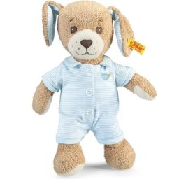 Steiff Kuscheltier Gute Nacht Hund blau, 28 cm