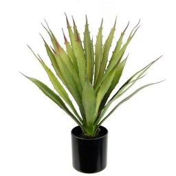 Kunstpflanze Künstliche Agave Aloe Vera im Topf Kunstpflanze, I.GE.A., Höhe 38 cm, Kaktus Kakteen