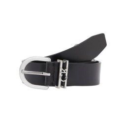 Calvin Klein Ledergürtel mit Calvin Klein Monogramm-Metallelementen
