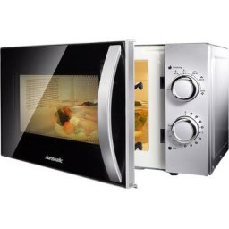 Hanseatic Mikrowelle 634711, Mikrowelle, 20 l, Auftaufunktion, silberfarben