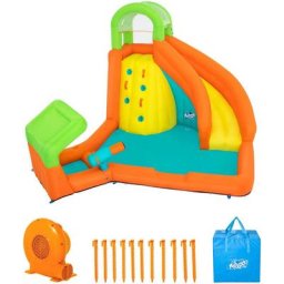 Bestway Planschbecken H2OGO®, Mega-Wasserpark mit Dauergebläse Canopy Cover™, 426x369x264 cm