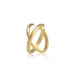 Elli Single-Ohrhaken Single Earcuff Klemme Cross Basic 925 Silber