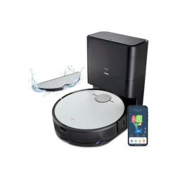 Medion® Saugroboter X50 SW (MD20004), mit Absaugstation, starke 8.000 Pa Saugkraft, No Go & Go Bereiche