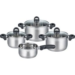 Elo Basic Topf-Set Turmalin, Edelstahl 18/10 (Set, 7-tlg), Öl-Dosiersystem, Induktion