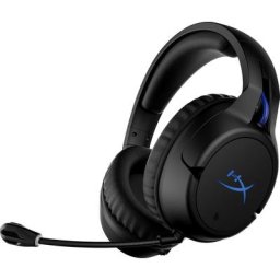 HyperX Cloud Flight Wireless Black/Blue für PlayStation Gaming-Headset (Mikrofon abnehmbar, Rauschunterdrückung, Wireless)