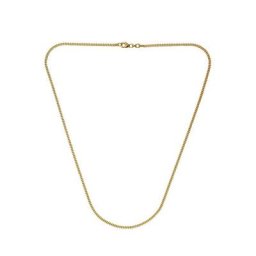 Firetti Collier in Panzerkettengliederung, 2,1 mm, flach, glanz, Made in Germany