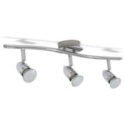 B.K.Licht LED Deckenleuchte, Leuchtmittel wechselbar, Warmweiß, LED Design Deckenlampe Spot-Strahler GU10 modern chrom inkl. 3W 250lm