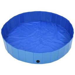 Hundepool Faltbar Blau 160 x 30 cm pvc Vidaxl Blau