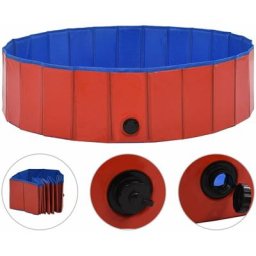 Hundepool Faltbar Rot 120 x 30 cm pvc Vidaxl Rot