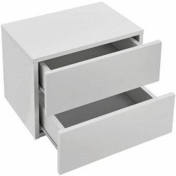Wandschrank Nachttisch hängend Holz 40x29x30 cm bth - mit 2 Schubladen - Wandmontage - Nachtkommode
