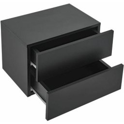 Wandschrank Nachttisch hängend Holz 40x29x30 cm bth - mit 2 Schubladen - Wandmontage - Nachtkommode