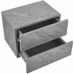 Wandschrank Nachttisch hängend Holz 40x29x30 cm bth - mit 2 Schubladen - Wandmontage - Nachtkommode