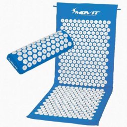 Akupressurmatte mit Kissen 130x50, hellblau - Movit