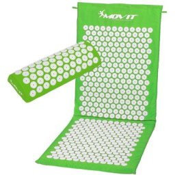 Akupressurmatte mit Kissen 130x50, grün - Movit