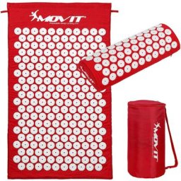 Movit - Akupressurmatte mit Kissen 75x44, rot