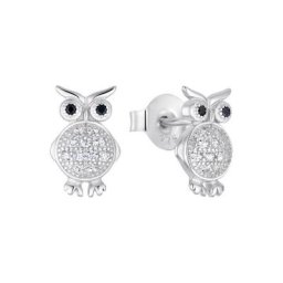 Amor Paar Ohrstecker Owls, 2016880 (2-tlg), mit Zirkonia