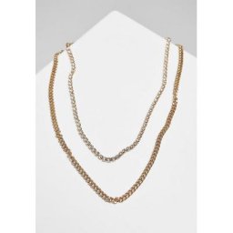 URBAN CLASSICS Schmuckset Accessoires Double Layer Diamond Necklace (1-tlg)