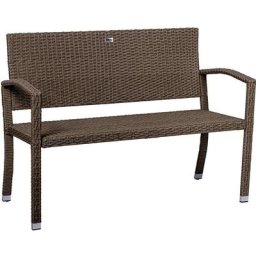 Stilista - Gartenbank Polyrattan, creme