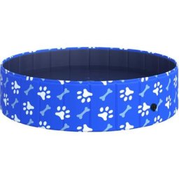 Hundebadewanne Hundepool Badewanne Swimmingpool Wasserbecken für Hunde und Katzen faltbar Ø120 x