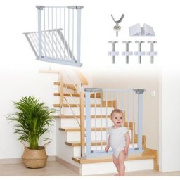 Treppenschutzgitter Ohne Bohren Treppengitter Türschutzgitter Türgitter Für Baby Kinder 96-103cm