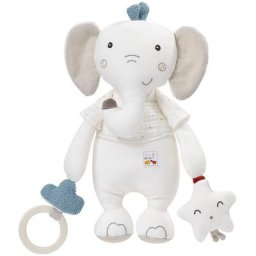 Fehn Greifspielzeug fehnNATUR Activity Elefant, Enthält Bio-Baumwolle