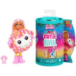 Barbie Anziehpuppe Cutie Reveal, Chelsea im Affen-Kostüm (Dschungel-Serie), kleine Puppe
