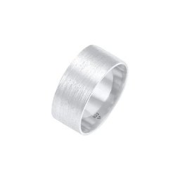 Elli Elli Ring Bandring Breit Matt Gebürstet Basic 925 Silber Ringe Damen