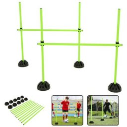 AgilityTrainingsstangen für konditionelles, Sprungstangen-Set, Koordinationshürden für Sprungkraft,