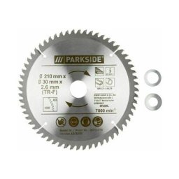 Kreissägeblatt hm pksb 210 mm, aus Stahl hm tct 60 Zähne Hartmetall - Parkside
