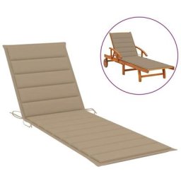 Vidaxl - Sonnenliegen-Auflage Beige 200x70x3 cm Oxford-Gewebe Beige