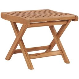 Klappbarer Fußhocker 46,5×49×41,5 cm Massivholz Teak vidaXL - Braun