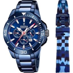 Festina Chronograph Chrono Bike - Special Edition, F20643/1, (Set, 3-tlg., Uhr mit Wechselband und Werkzeug)