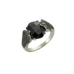 Zeeme Fingerring 925/- Sterling Silber Achat Markasit