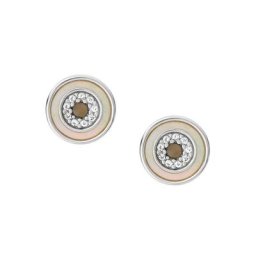 Fossil Paar Ohrstecker STERLING SILVER, JFS00551040, mit Perlmutt