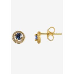 Stardiamant Paar Ohrstecker D2246G, D2247G, D2248G, mit Rubin, Saphir oder Smaragd und Brillanten