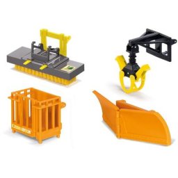Siku Spielzeug-Traktor SIKU Farmer, Frontlader Anbaugeräte (3661), (Set, 4-tlg)