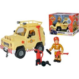 SIMBA Spielzeug-Auto Feuerwehrmann Sam, 4x4 Geländewagen, mit Lichteffekten