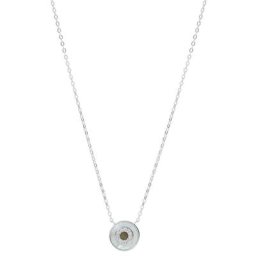 Fossil Kette mit Anhänger STERLING SILVER, JFS00554040, mit Perlmutt