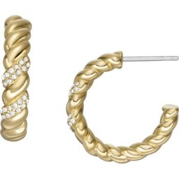 Fossil Creolen Edelstahl Damen