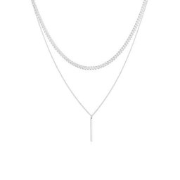 Elli PREMIUM Elli PREMIUM Halskette Panzerkette Massiv Basic Layer Look 925er Silber Ketten Damen